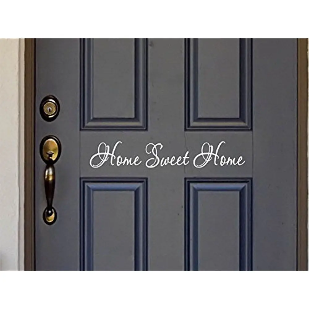 Sweet Home Quote Wall Stickers Vinyl Lettering Word For Front Door or Wall Art Decal Sticker