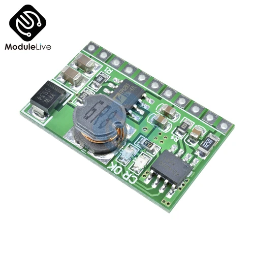 Imagen 2 del producto Cargador de placa de módulo de energía móvil UPS, convertidor de CC de aumento, módulo de refuerzo para batería de litio 3,7 V 18650, 5V, 2.1A