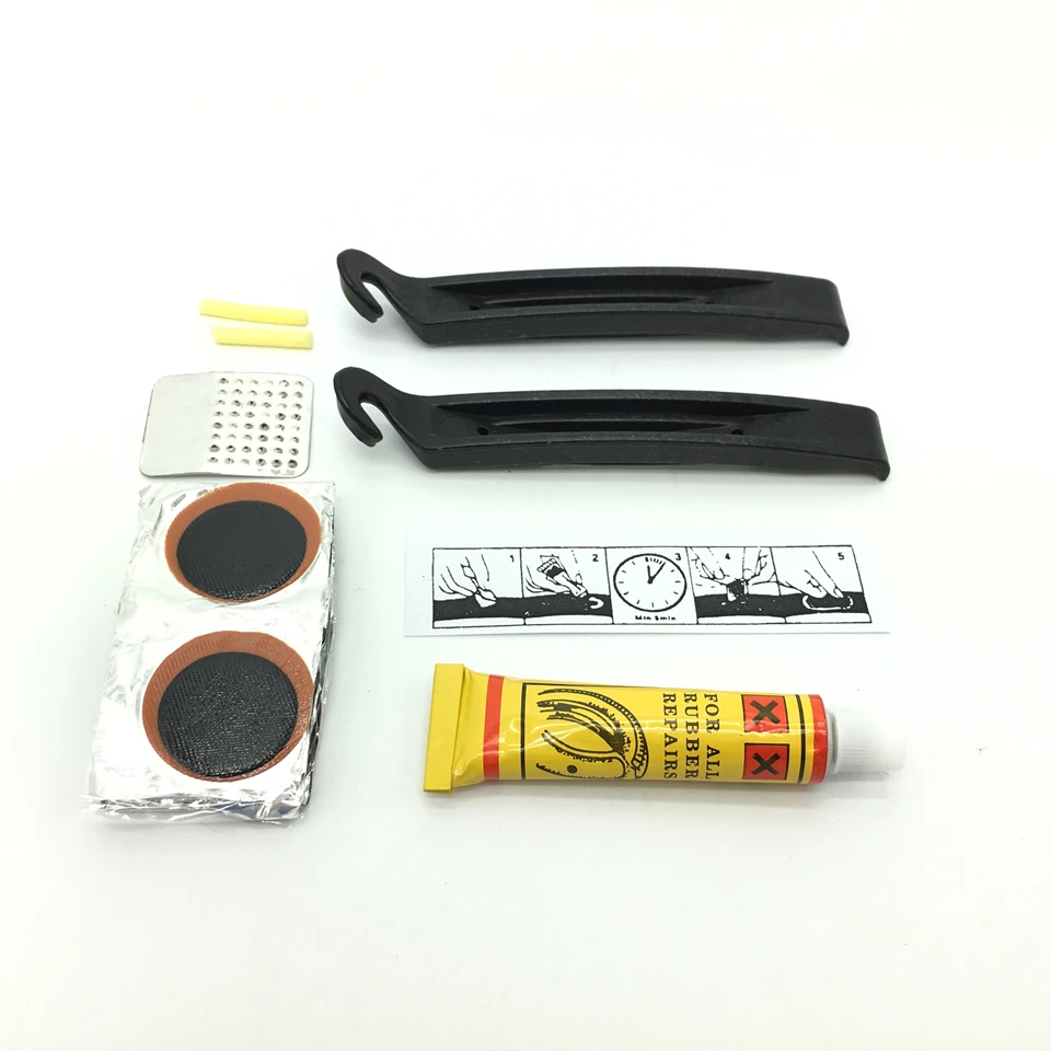 Bike Tire Repair Kits Bicycle Repair Tools Bike Tools Bicycle Accessories Rubber Patch Glue Lever For Cycling Portable Kits Sets