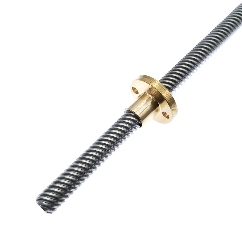 Lead Screw T8 350mm Linear Guide 3D Printers Parts helical pitch 1mm 2mm 4mm 8mm 10mm 12mm 14mm Trapezoidal Screws with nut image 6