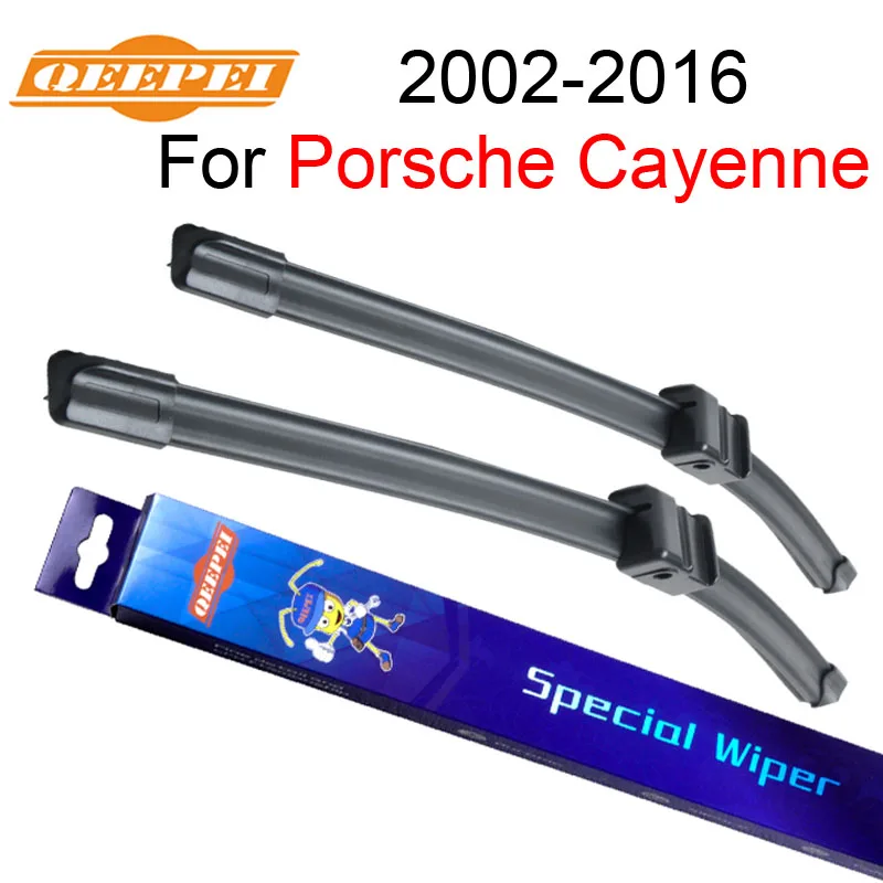 

QEEPEI Wiper Blade For Porsche Cayenne 2002-2016 Pair 26"+26" Silicone Rubber Windshield Windscreen Wiper Auto Car Accessories