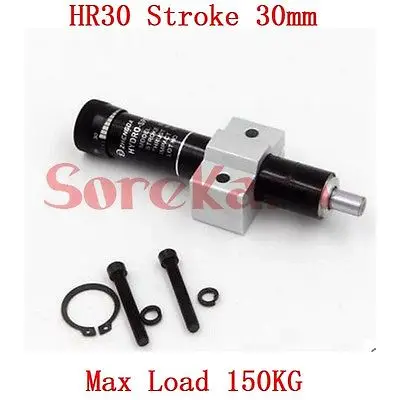 HR30 Adjustable Oil Pressure Buffer Damper SR30 Hydraulic Stable Stroke 30mm Max Load 150KG Pneumatic Element