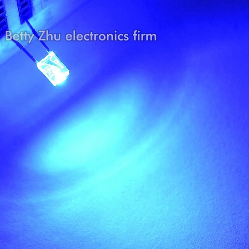 

5000PCS/LOT LED light-emitting diode quads 2 * 3 * 4mm transparent shell blue light water clear