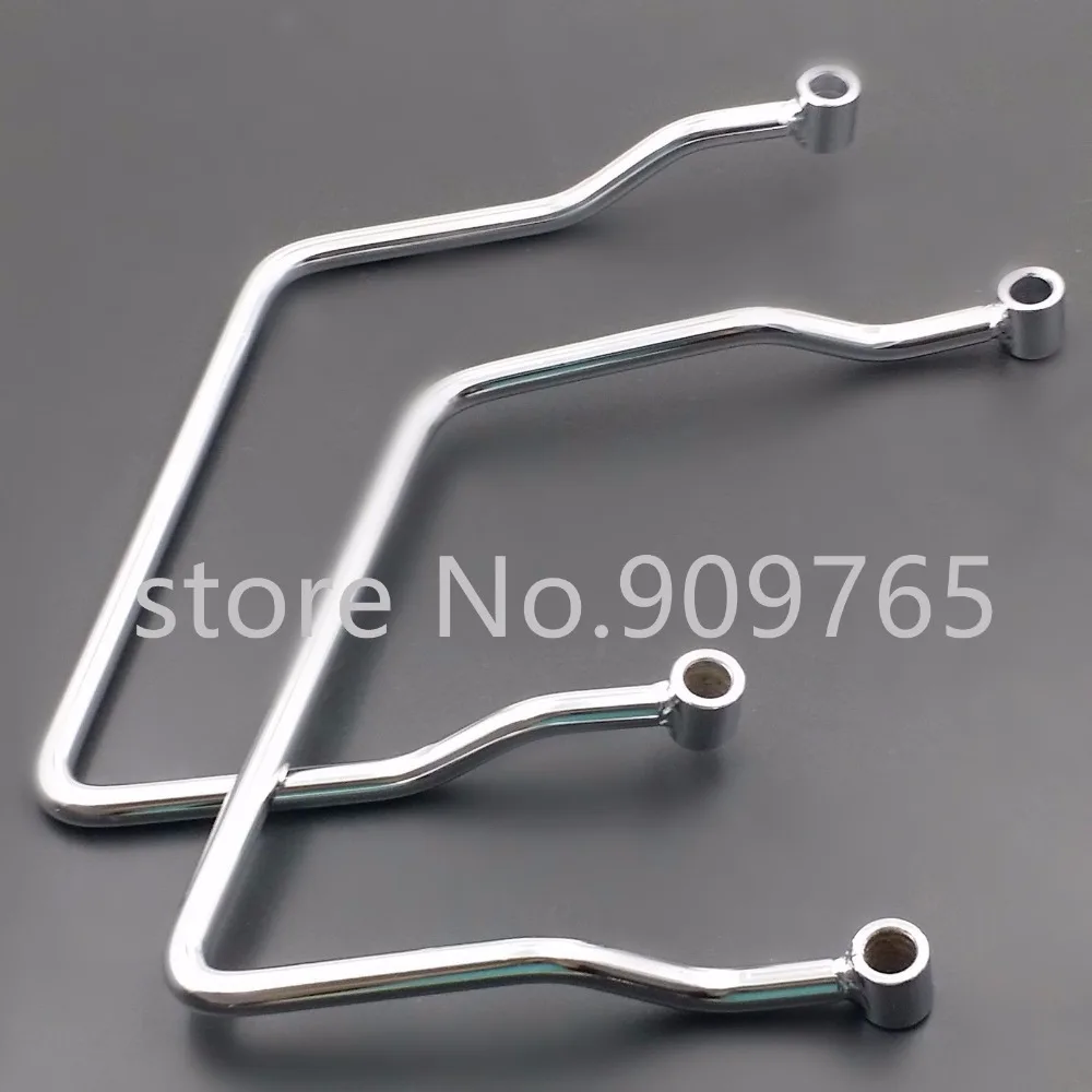 Chrome 19.5 cm Saddle bag Support Bar Mount Bracket For Honda Shadow VLX 600 VT Steed 600