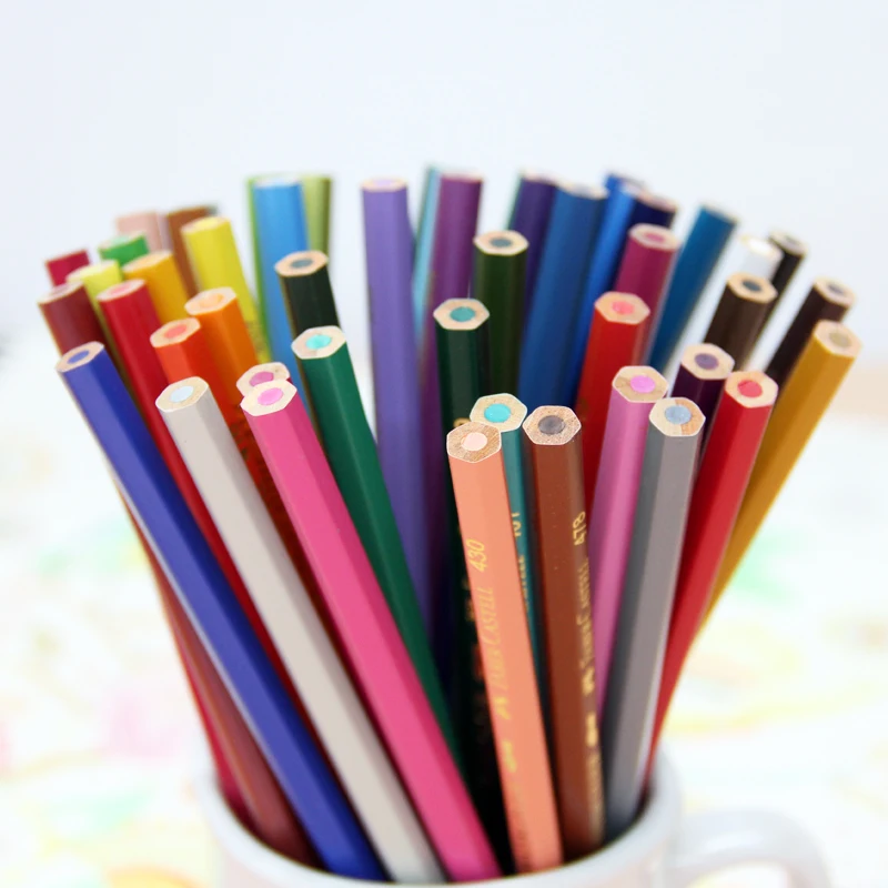Faber Castell 72 color water soluble lead color 60 color watercolor pencil red box set image 5