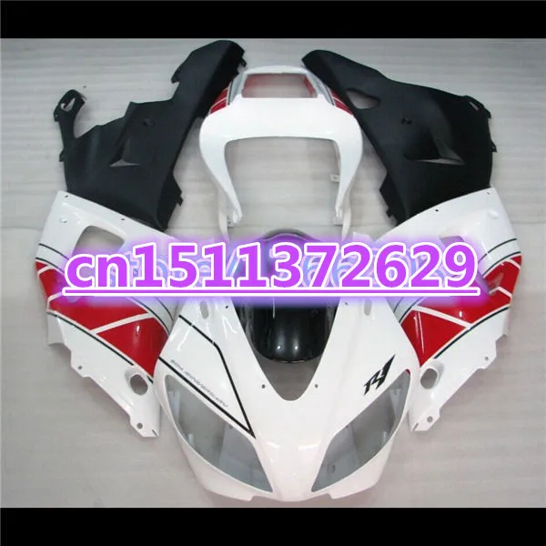 

Bo ABS Fairing Set for YZFR1 98-99 YZF1000 1998 1999 R1 white red black YZF R1 98 99 YZF1000 98 99 Plastic Kit