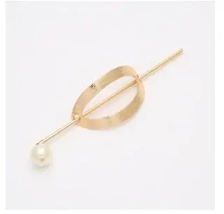 Hot Sales New Style Women\'s Simple Elegant Metal Geometric Round Triangle Moon Hairpin Hair Clip