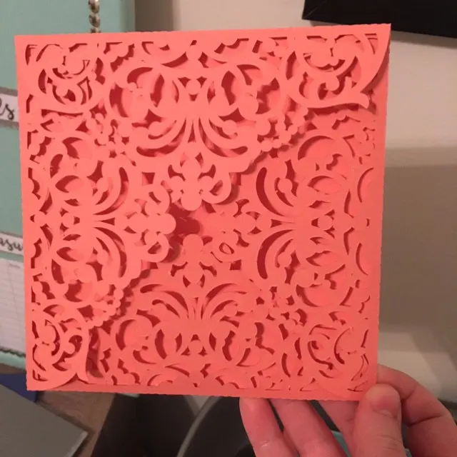 

Customized Wedding invitation Lace Card,Laser Cut Wedding Invitation, personalized printed folded cards