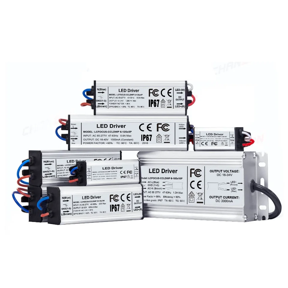 Ad alta Potenza 60 W HA CONDOTTO il Driver 36 W 42 W 45 W 48 W 54 W 60 W 900mA DC35-66V impermeabile IP67 Alimentazione Per 36 42 45 48 54 60 W