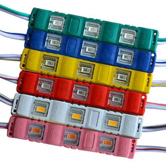 waterproof 5730 3LEDs Injection molding LED Module super bright led modules lighting red/green/blue/Yellow/Pink/Warm