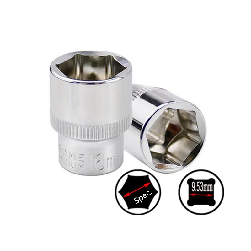 ARITER Лидер продаж CRV промышленный приводной гаечный ключ 1/4 ''3/8'' 1/2 ''дюймовый Квадратный привод 6 точечная Шестигранная гайка, набор SILIVER TONE