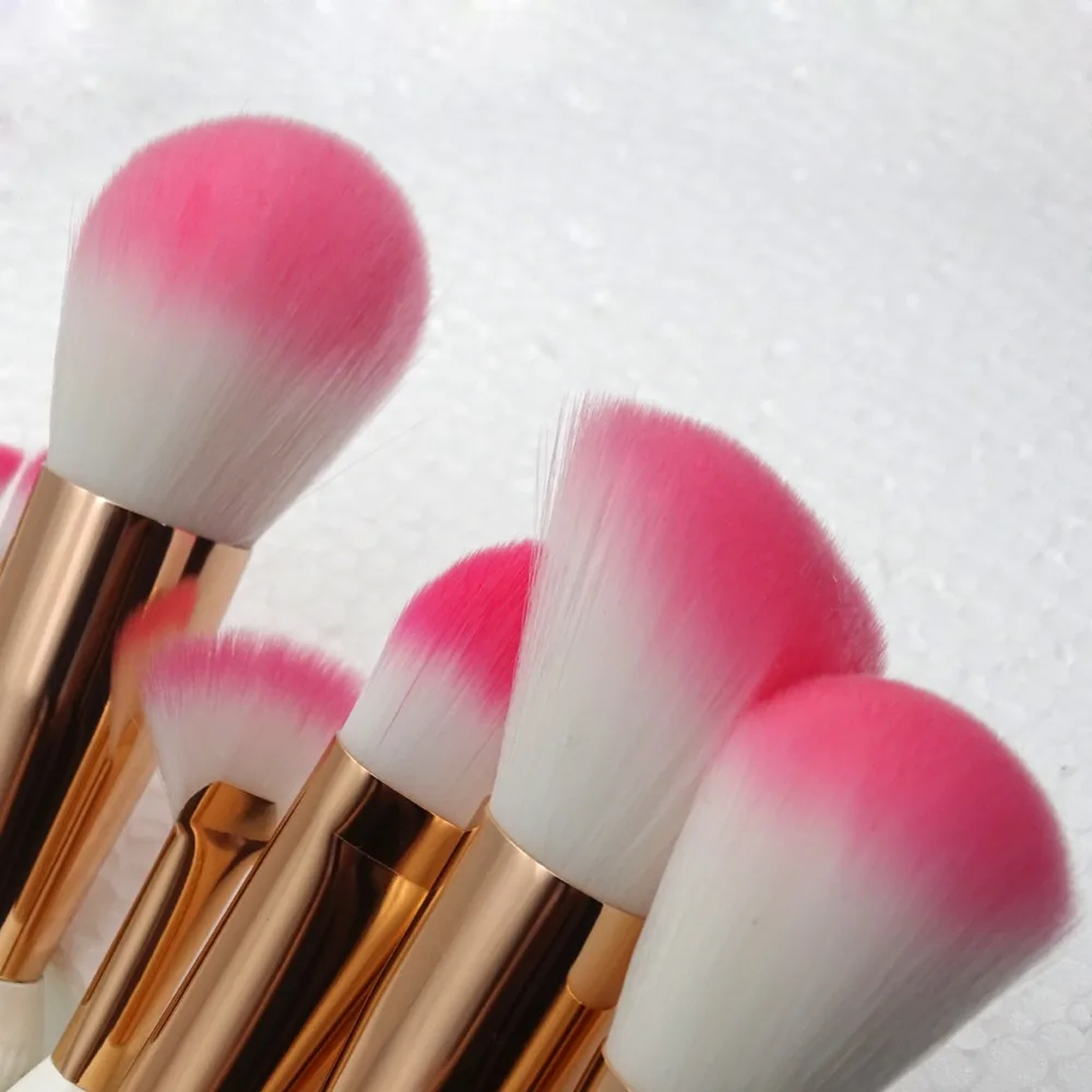 11Pcs Unicorn Conch Shell  Makeup Brushes Set Mermaid Foundation Powder Cosmetics Eyeshadow Face Kabuki Make Up Brush Tools Kit