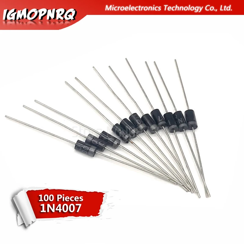 100pcs 1N4007 IN4007 4007 1A 1000V DO-41 High quality Rectifier Diode new original