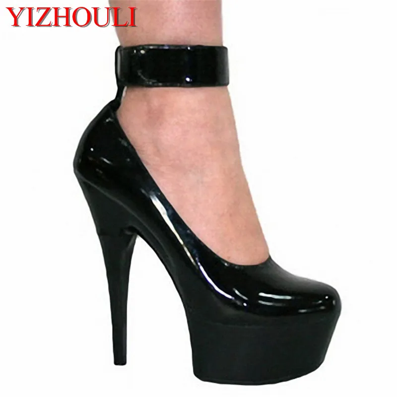 15cm Sexy super high heel bride shoe, super high heel club model shoot ultra high and sexy runway Dance Shoes