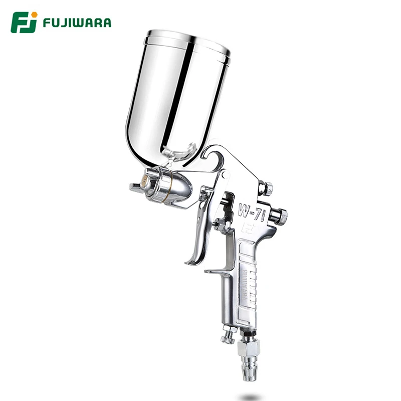 

FUJIWARA W71C Pneumatic Spray Lacquer Gun 1.5mm Nozzle High Atomization Large Capacity Classical Type Paint Gun 400ml/600ml