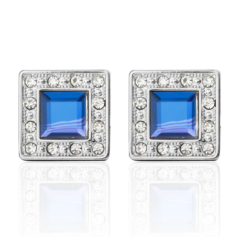 High Quality Cufflinks Classic Fashion blue crystal crown Ball designs material men cufflinks whoelsale&retail