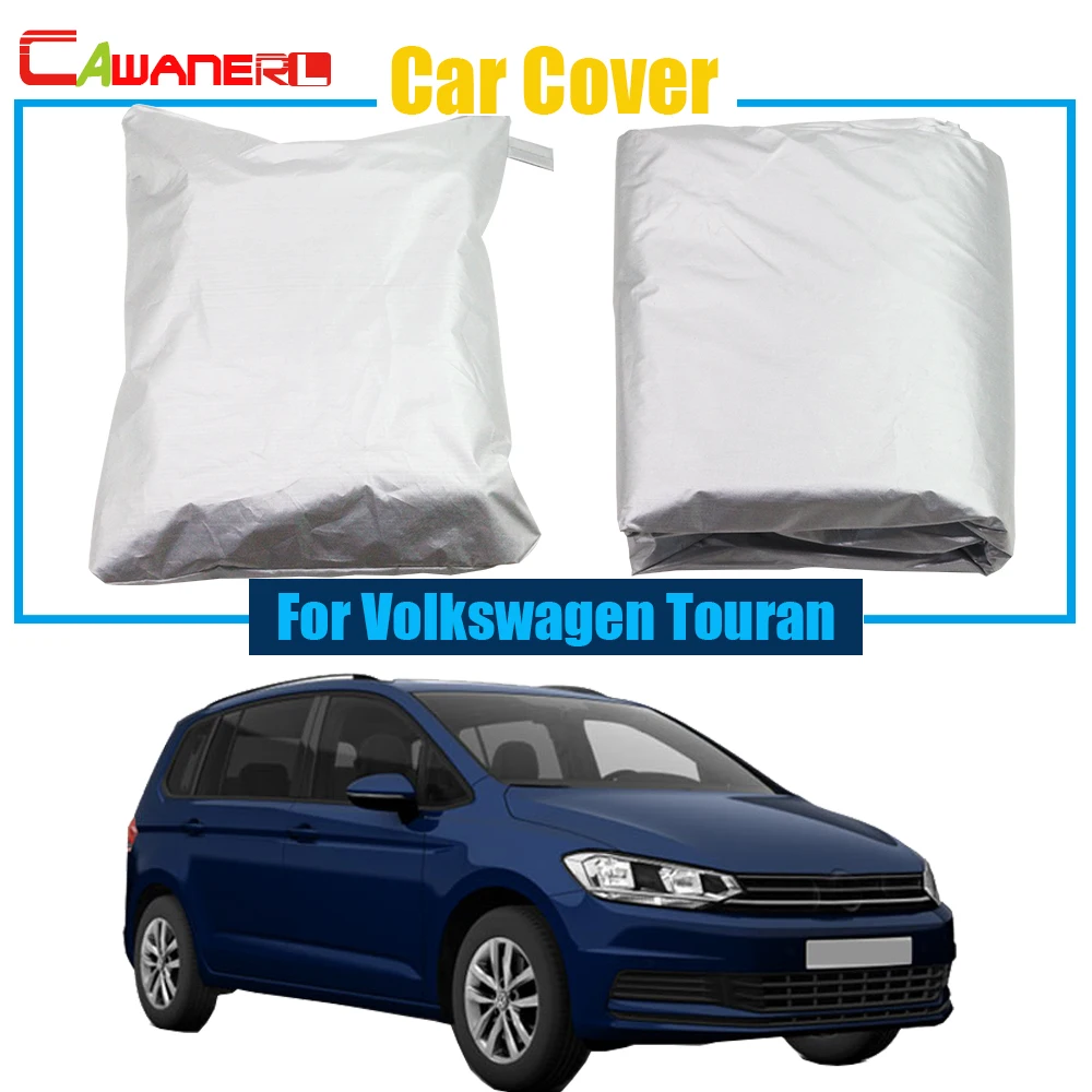 Cawanerl Car Cover Anti UV Scratch Rain Sun Snow Resistant Cover For Volkswagen Touran