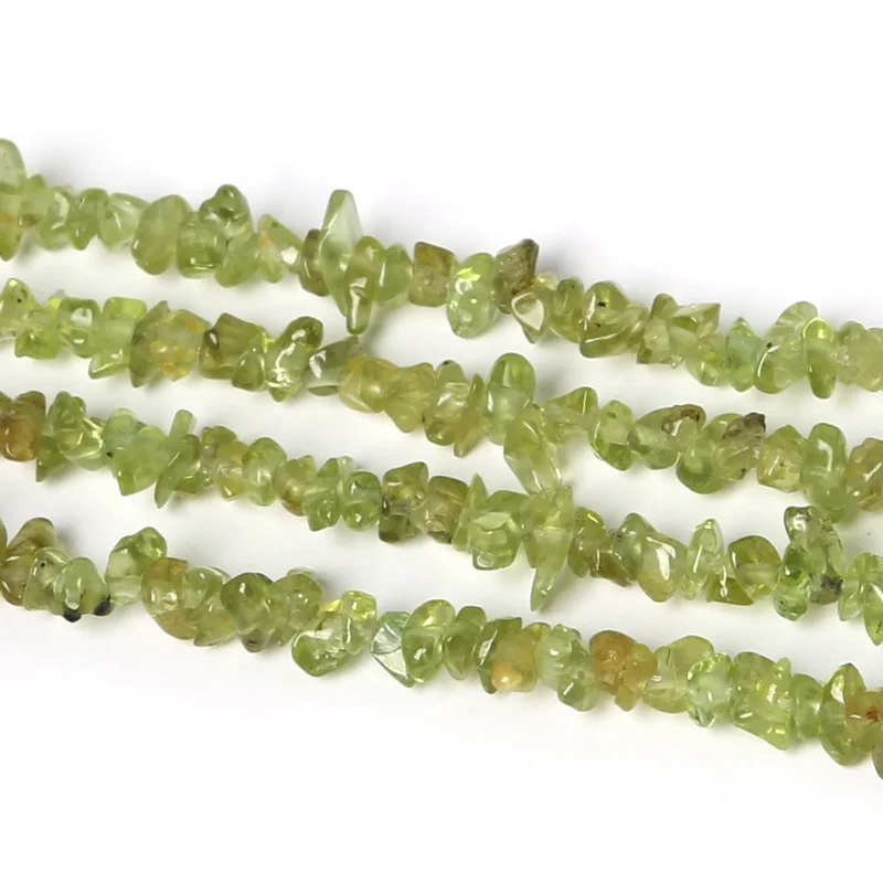 SALE!! Natural Stone Chip Beads for Jewelry Making: Blue Sand Howlite Olivine Crystal Strand 34\