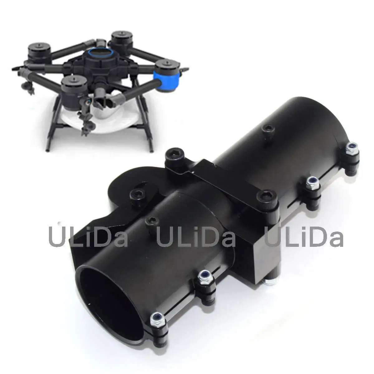 

35mm Tube Connector Horizontal Fold Arm CNC Aluminium for Plant Protection UAV