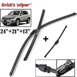 Erick's Wiper-Jeu d'essuie-glaces avant et arrière LHD, pour VW Tiguan MK1 2007 - 2017 2016, pare-brise 24 