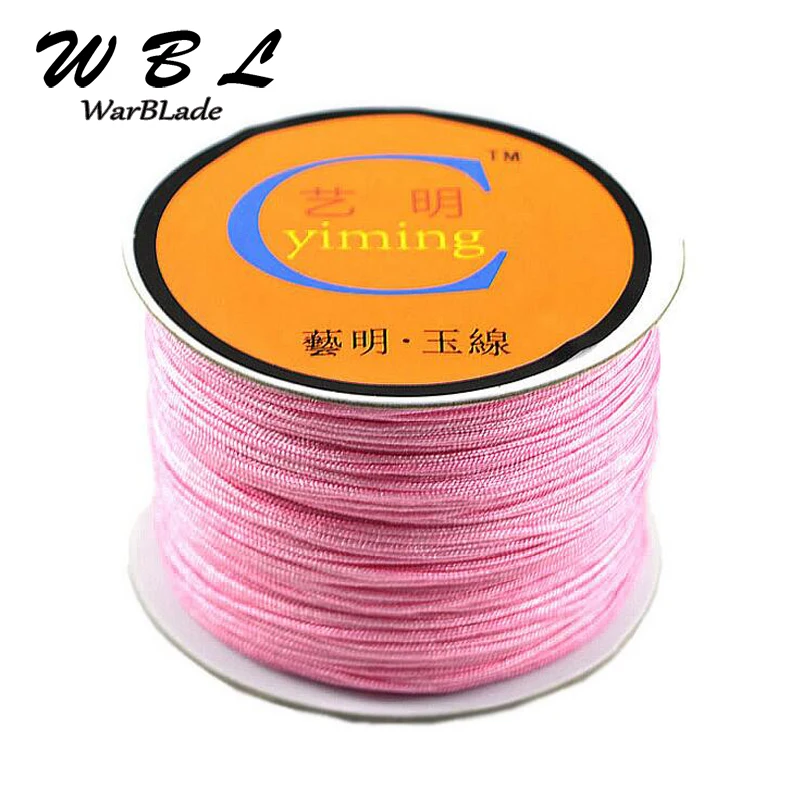 100M 0.8mm 1mm 1.5mm 2mm Nylon Cord Jewelry Making Accessories Cotton Cord Thread String DIY Tassels Beading Braided Bracelet