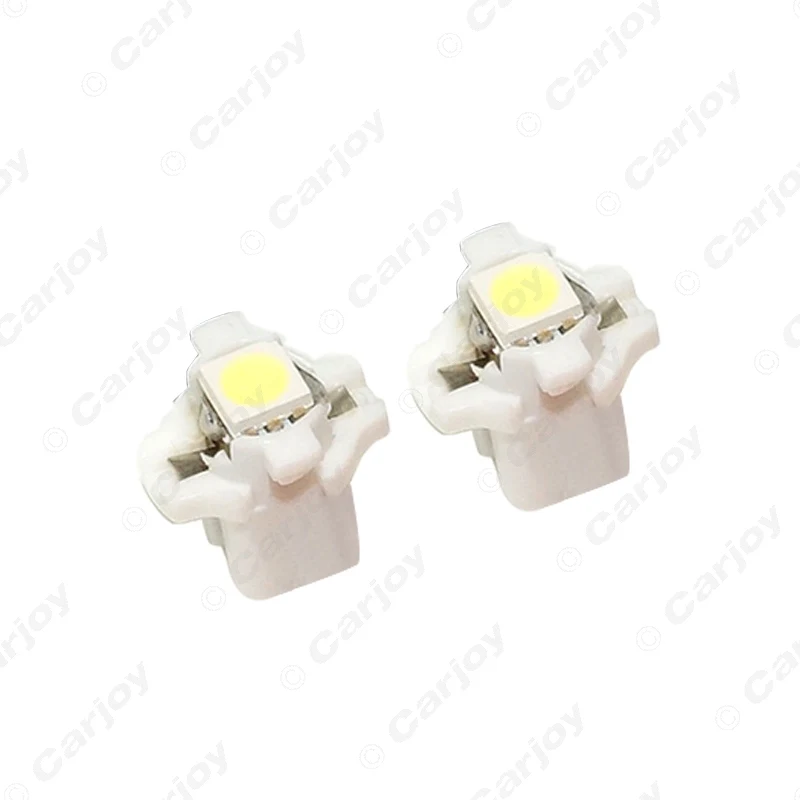 LEEWA 5pcs Car 12V B8.3d/BAX10s 1SMD 5050 Gauge Dashboard LED Light Interior Lamp White/Blue/Red/Yellow/Green/Ice blue #CA4066