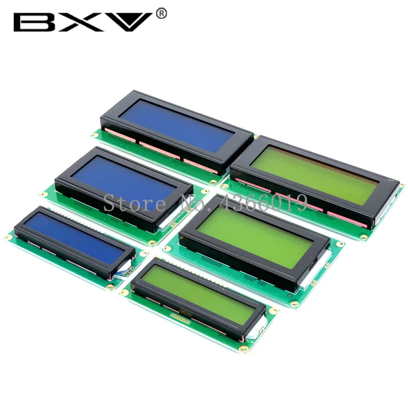 1PCS LCD1602/1604/2004 modulo giallo verde/blu dello schermo di 16x2 16x4 20x4 CRISTALLI LIQUIDI del carattere Modulo Display 1602 1604 2004 5V per