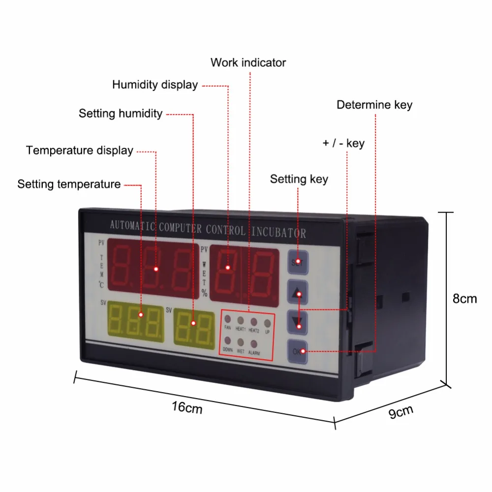 Yieryi Neue Marke XM-18 Sonde Controller Inkubator Multifunktionale Automatische Inkubator Industrie Inkubatoren Temperatur