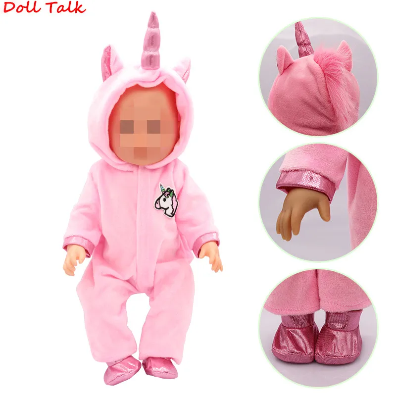 17 Inches Ameican Doll Clothes Suit Animal Kitten Clothes Set For 43cm New Born Doll Fit Our Generation Dolls Best Gift Sock