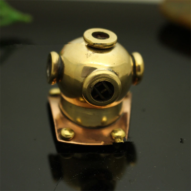 1PC Brass Submarine Diving Cap Paracord Knife Beads Lanyard Pendant Paracord Survival Bracelet Buckle DIY Decorative Accessories