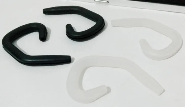 Акции, 4-цветный силиконовый зажим для наушников, крючок для ушей, вешалка для универсальной гарнитуры, наушников