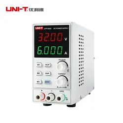 UNI-T-UTP1306S Fonte de alimentação regulada, fonte de alimentação DC, ajustável, 32V, 6A, Single Channel, 4Bits, entrada 220V, OVP, reparo do telefone móvel