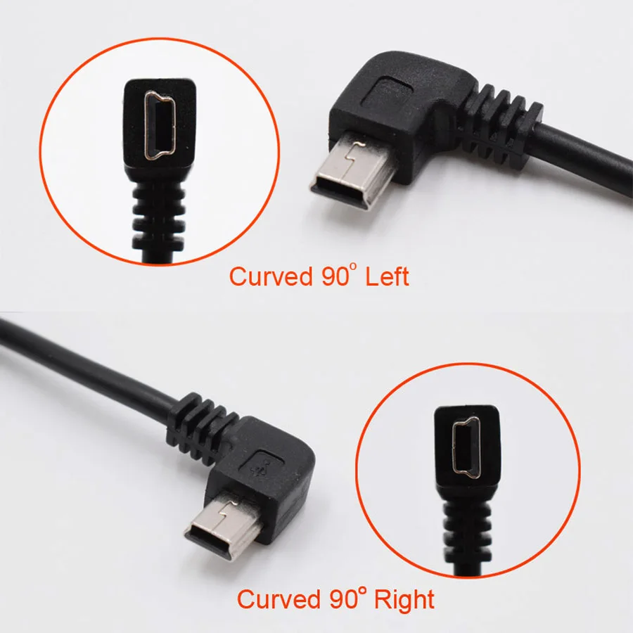 XCGaoon New Car Charging curved mini USB Cable for Car DVR Camera Video Recorder / GPS / PAD etc, Cable lengh 3.5m ( 11.48ft )