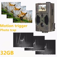 Hunting Trail Camera 16MP 1080P Night Vision Photo Traps Wildlife  Cameras Digital Infrared Cams  HC300A