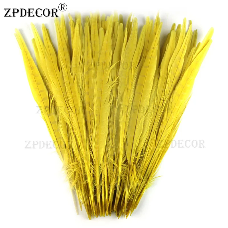 ZPDECOR 12-14 Inch 30-35CM Ringneck Pheasant Tail Feathers