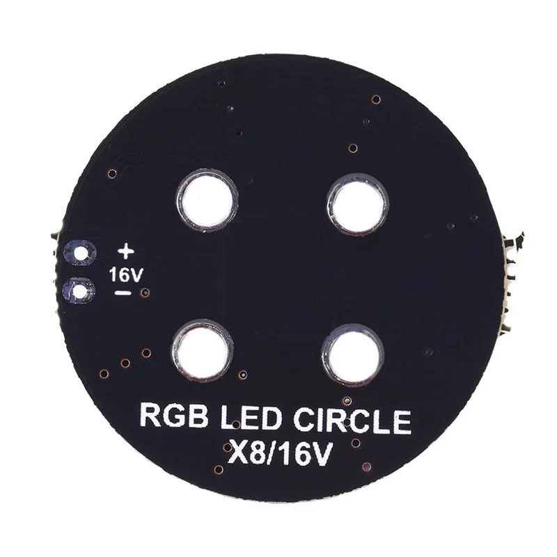 น้ำหนักเบา RGB LED วงกลม7-สี X8 16V สำหรับ FPV RC Multi-Rotor Racing Drone