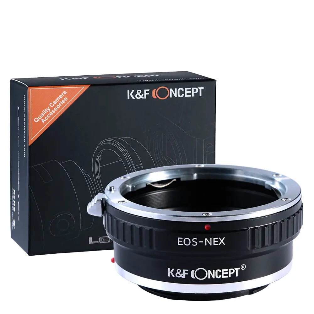 K&F Concept EOS-NEX Adapter for Canon EOS EF Mount Lens to Sony E Mount Camera NEX-7 6 5R A6500 A7II A7R A73 A9 Lens Adapter