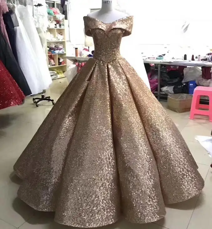 Vestido De baile brillante con lentejuelas para madre De la novia, vestido árabe De Dubái sin hombros, vestidos De graduación