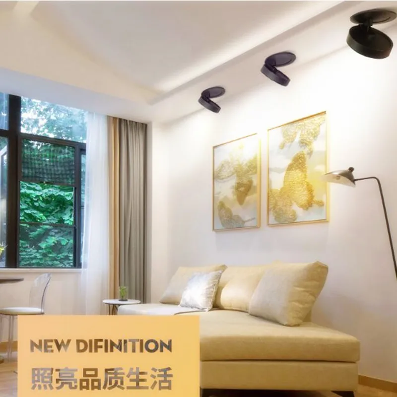 Ultra thin LED Spotlight 15W rotation Aisle Recessed Ceiling Lamp Adjustable LED exhibition Down light