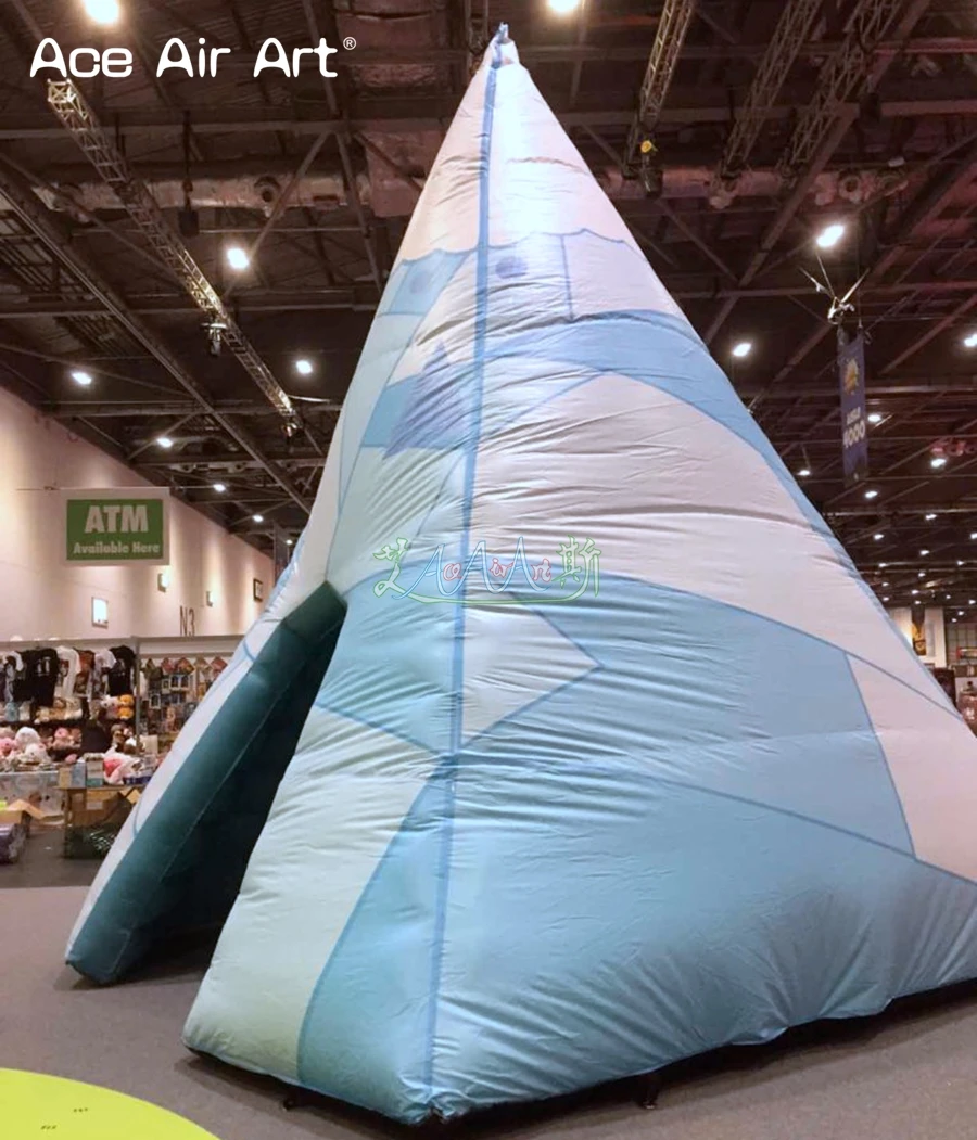 Tenda tipi gonfiabile personalizzata per casa tipi, moutain di ghiaccio, tenda per spettacoli commerciali di giocattoli per bambini in vendita