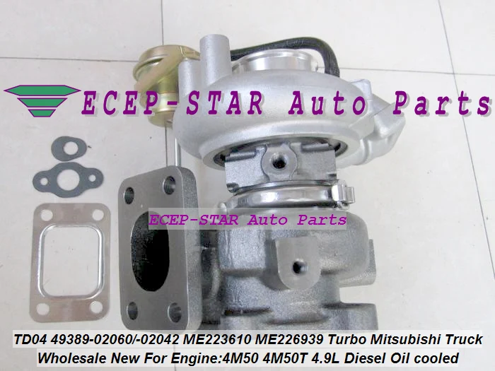 Turbo TD04 49389-02060 49389-02042 ME223610 ME226939 49389 02060 49389 02042 Turbocharger For Mitsubishi Truck 4M50T 4M50 4.9L