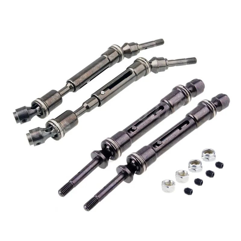 RC Car Upgrade Part Alum Alloy Front & Rear Universal Drive Shaft CVD For 1/10 Scale Model STAMPEDE VXL 4x4 RUSTLER VXL Truck