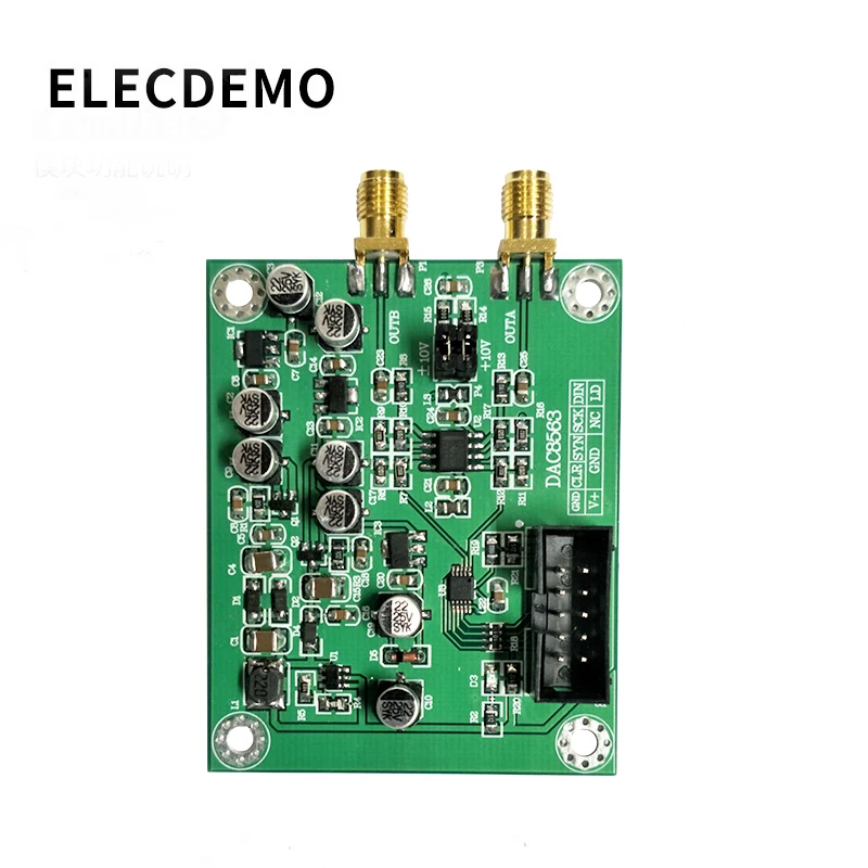 DAC8563 Digital Ke Analog Modul Konversi Data Modul Akuisisi Dual 16-Bit DAC Adjustable ± 10V Tegangan