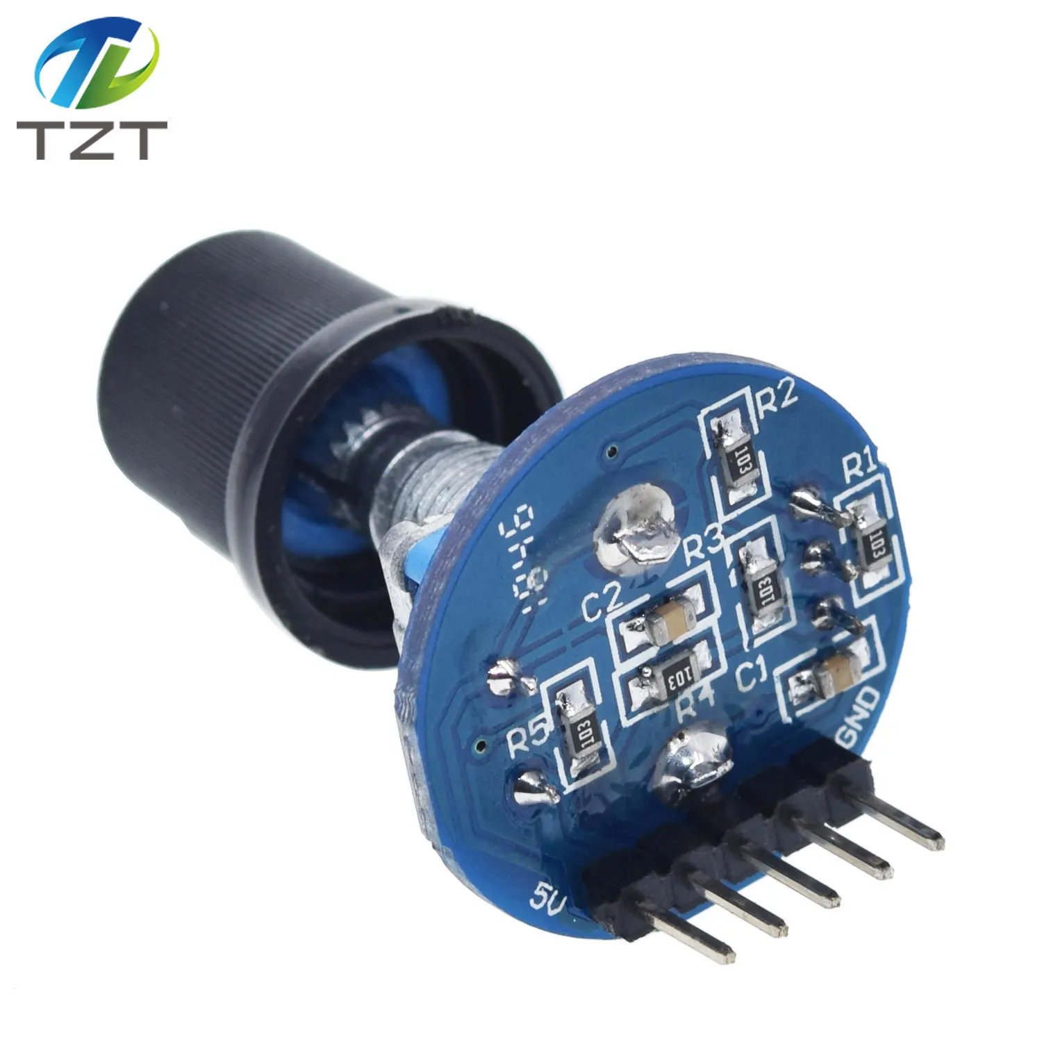 DIYTZT 1/3PCS Drehgeber Modul für Arduino Ziegel Sensor Entwicklung Runde Audio Rotierenden Potentiometer Knopf Kappe EC11 – Detail 4