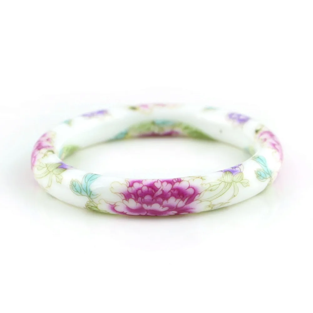 New Fashion Design vintage flower ceramics bangles chinese traditional fashion Classic jewelry Accessory Wholesale china classic