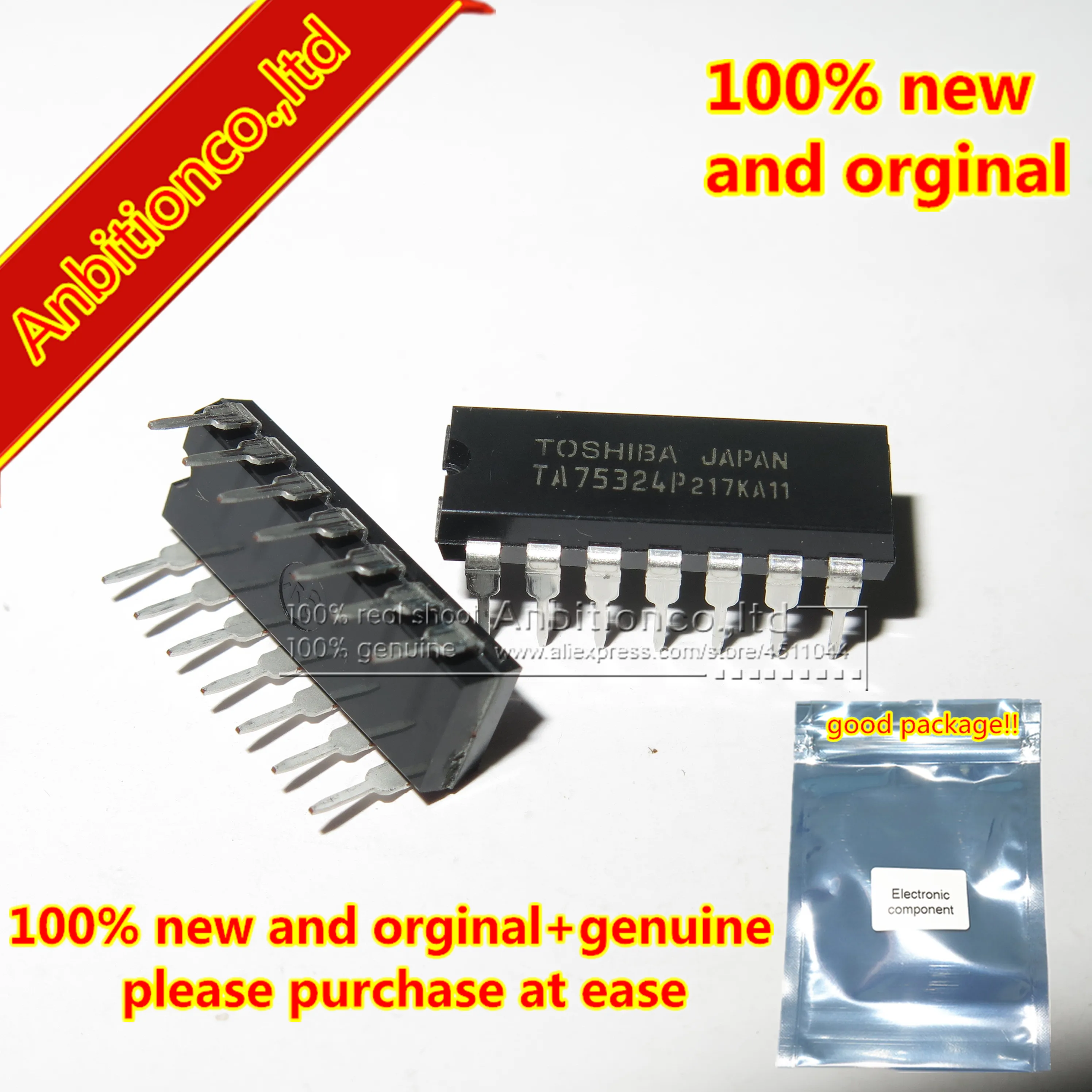 

10pcs 100% new and orginal TA75324P DIP14 QUAD OPERATIONAL AMPLIFIER in stock