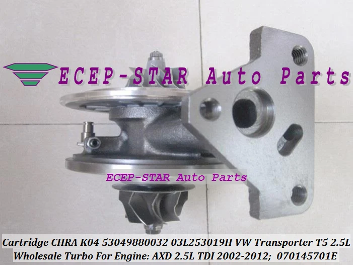 Turbo Cartridge CHRA K04 VTG 53049880032 53049700032 070145701E Turbocharger For VOLKSWAGEN For VW T5 Transporter 2002- AXD 2.5L