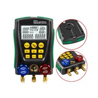 DY517 Digital Manifold Pressure Gauge Refrigeration Vacuum Pressure Manifold Tester Meter Temperature Tester Valve Tool Kit