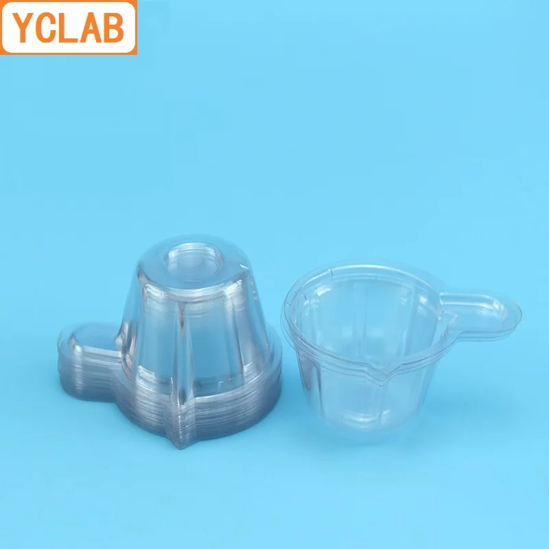 YCLAB 100PCS 40mL Urine Test Cup Disposable Plastic Medical Laboratory