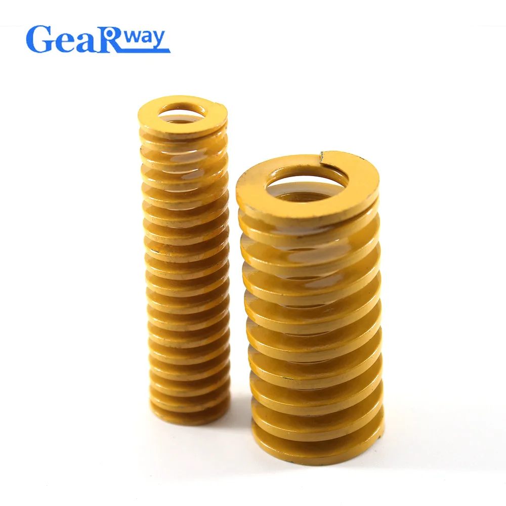 Gearway Yellow Compression Spring Lightest Loading Mold Spring TF40x40/40x45/40x50/40x60/40x65mm Compression Die Spring